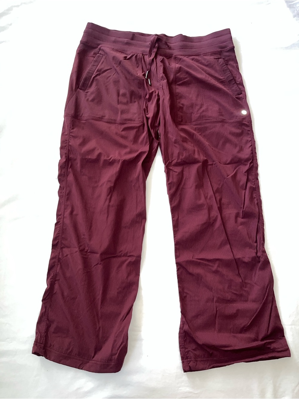 Lululemon Dance Studio Mid-Rise Pant Full Length Red Merlot Size 14